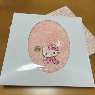 황궁 매점 헬로키티 타월 핑크