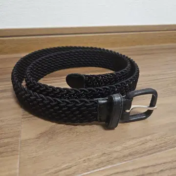 L'AIGLON(레그롱) 프랑스제 웨빙 벨트 90cm 블랙