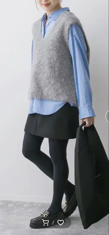 새상품급 스픽앤스팬 알파카 혼방 니트 베스트
