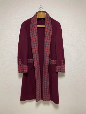 60s euro vintage 울 로브 가운 코트 유로 빈티지