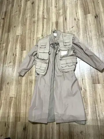 구제샵 구매 베이지 롱 코트