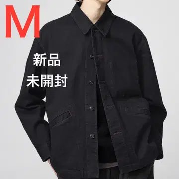 UNIQLO U 오버 사이즈 컬러 데님 자켓 블랙 M 새상품