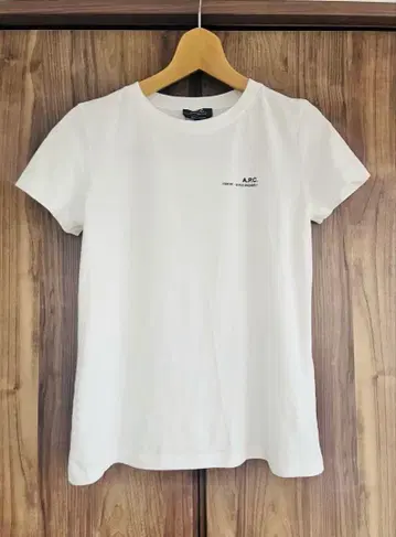A.P.C. 아페쎄 반팔 티셔츠 화이트 로고티 XS