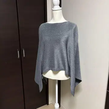 [ SPECCHIO ] 판초 플리츠 드레이프 가디건 신축성 소재