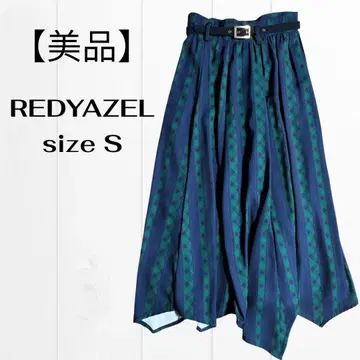 REDYAZEL 레이디 아젤 롱 스커트 S 네이비 그린