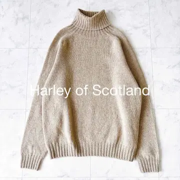 Harley OF SCOTLAND 터틀넥 니트 퓨어 울