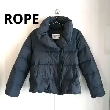 ROPE 숏 다운 코트 36 블랙 여배우 옷깃