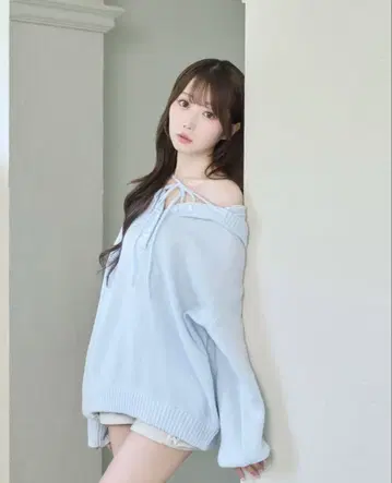 Rose muse 로제뮤 Mohair knit hoodie