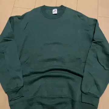90s USA JERZEES 블랭크 맨투맨 그린