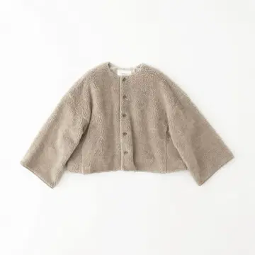 nest Robe 울 보아 노카라 자켓 / 베이지