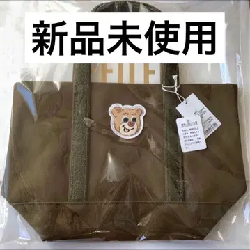 러브러리 바이 페이러 올드 테디 와펜 토트백 다크 그린
