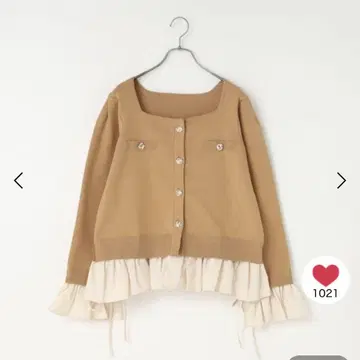 2WAY푸리푸리 가디건 카멜