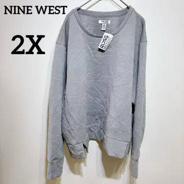 새상품 NINE WEST [ 2X ] 그레이 긴팔 트레이닝복 넉넉한