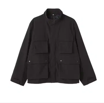 MUJI Labo 나일론 워크 블루종 블랙 S 사이즈