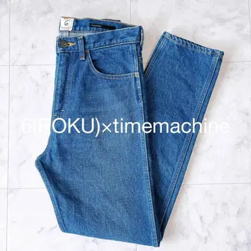6(ROKU) x timemachine 스트레이트 하이웨스트 데님