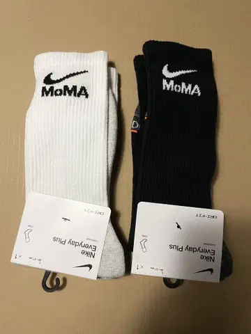 MoMA 나이키 에브리데이 삭스 화이트 블랙 L 25-27cm
