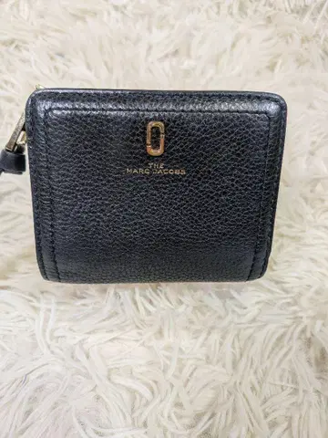 Marc Jacobs 접이식 지갑 미니 월렛 가죽 블랙