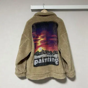 doublet HAND PAINTED FUR JACKET
