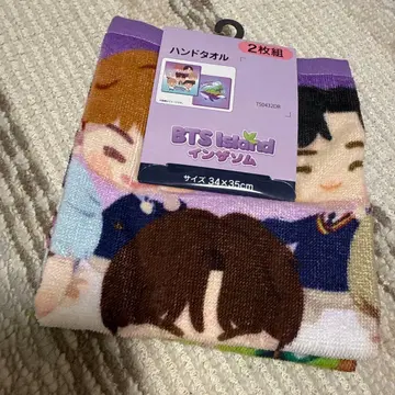 BTS 시마무라 핸드 타월 2개 세트 34x35cm