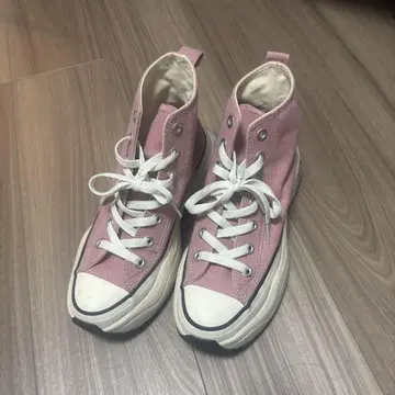 CONVERSE 핑크 하이컷 스니커즈 US4