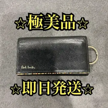 [ 컨디션 최상 ] 폴스미스 Paul Smith 키케이스 가죽 블랙