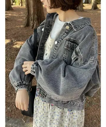 [ 새상품급 ] 케미컬 워시 데님 G 자켓 사만사 모스모스 가을 자켓