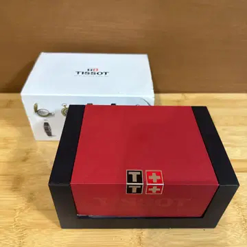 Tissot 1853 다크 블루 가죽 시계