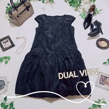 고급 고품질 DUAL VIEW 듀얼뷰 다운 원피스 블랙 42