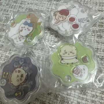 캐릭터 샤카 치이카와 아크릴 키링 4개 세트