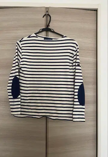 세인트 제임스 엘르 엘보 패치 화이트/네이비