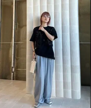 RELAX SILKY STRIGHT PANTS