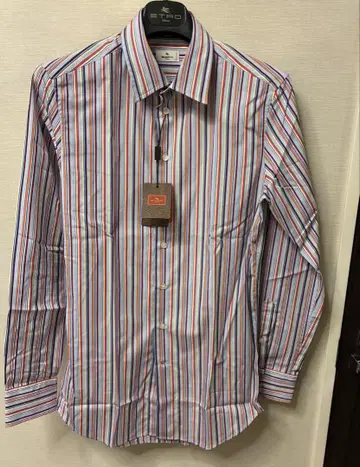 ETRO 스트라이프 긴팔 셔츠 사이즈 38