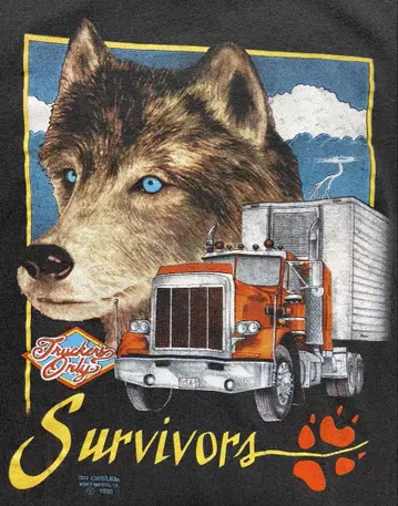 Truckers Only Survivors 90s 티셔츠
