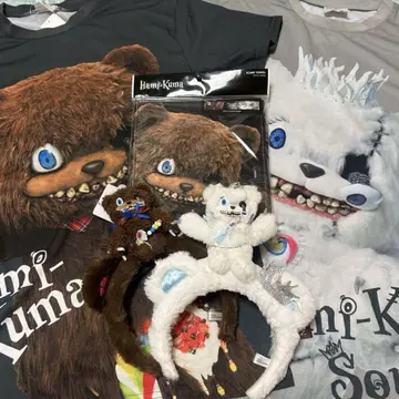 하미곰 T셔츠 머리띠 봉제 인형 세트