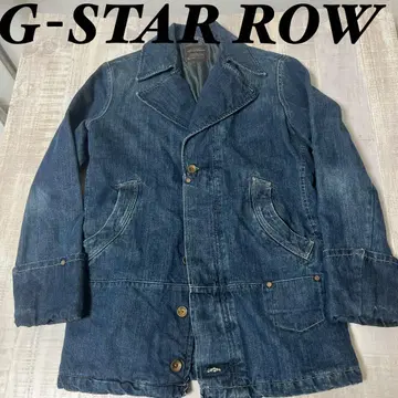 [ 충전솜 ] 지스타 로우 크레센트 포켓 데님 코트 커버올