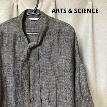 ARTS&SCIENCE 린넨 보타이 블라우스 셔츠 그레이