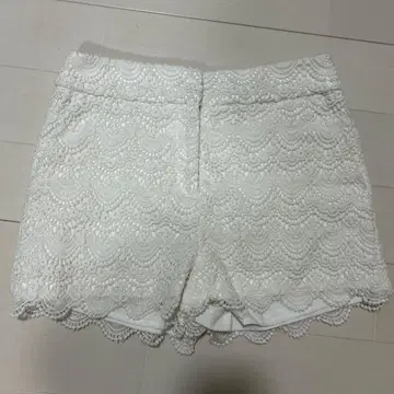 TOTALIT 레이스 숏팬츠 38 화이트