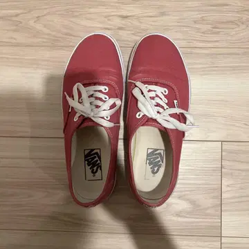 VANS 레드 스니커즈