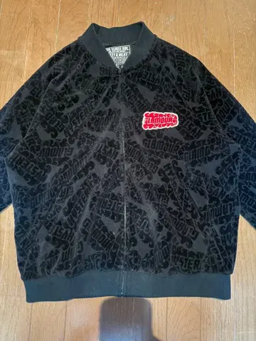 HYSTERIC GLAMOUR/FLAME 로고 패턴 점퍼 M