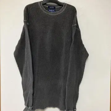 NAUTICA TOO HEAVY waffle 별주 그레이 M 사이즈