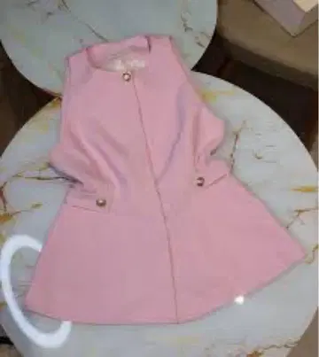 zara 핑크 슬리브리스 플레어 베스트