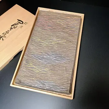 H-718 후쿠로 오비 순수 실크 육통 하이 센스 모던