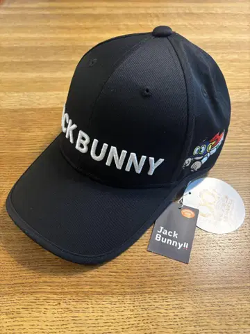 Jack Bunny 블랙 캡 파마 자수