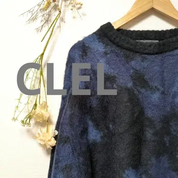 CLEL 클레일 모헤어 블렌드 샤기 니트 상의
