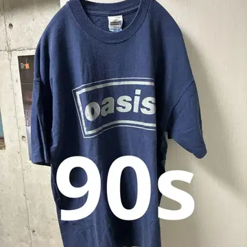 90s oasis T셔츠 knebworth XL 박스 로고 초레어