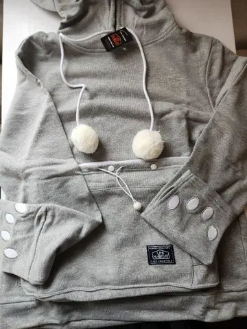 [ 미사용 ] 냥가루 후드티 (초대) 유니해비타트 UNIHABITAT