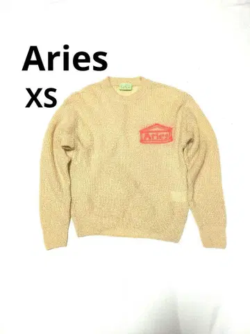 Aries 아리즈 아크릴 와플 니트 스웨터 베이지 XS