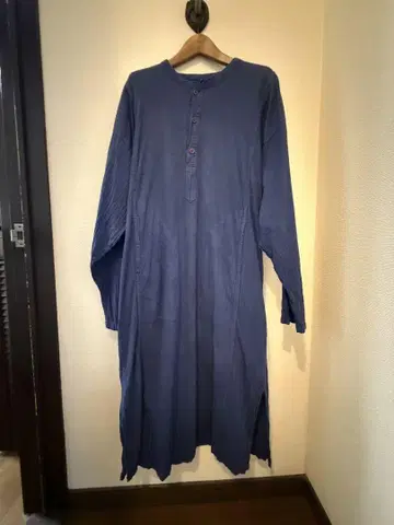 젠 선생님 네이비 긴팔 셔츠 원피스