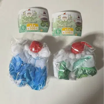 갈아입는 판초 크림 소다 블루 그린 가챠 시-프라 한정판