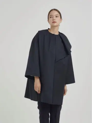 yori 요리 사이드 플레어 컬러 코트